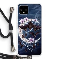 Vleermuizen Maan: Pixel 4 Transparant Hoesje met koord