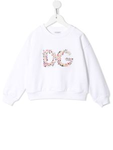 Dolce & Gabbana Kids sweat à logo - Blanc