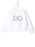 Dolce & Gabbana Kids sweat à logo - Blanc - thumbnail