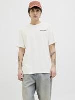 Jack & Jones Jjhawaii Tee Ss Crew Neck Print T-shirts Cloud Dancer