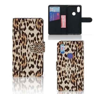 Xiaomi Mi Mix 2s | Telefoonhoesje | Met pasjeshouder | Leopard