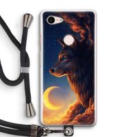 Night Guardian: Pixel 3 Transparant Hoesje met koord
