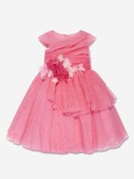 MARCHESA KIDS COUTURE robe à appliques de fleurs - Rose - thumbnail