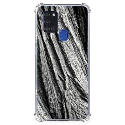 Stevig Telefoonhoesje Samsung Galaxy A21s Boomschors Grijs Stevig Telefoonhoesje Samsung Galaxy A21s Boomschors Grijs