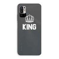 King zwart: Xiaomi Redmi Note 10 5G Transparant Hoesje