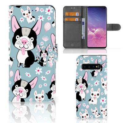 Samsung Galaxy S10 | Telefoonhoesje | Met pasjeshouder | Hondjes