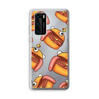Hamburger: Huawei P40 Transparant Hoesje Hamburger: Huawei P40 Transparant Hoesje
