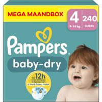 Pampers - Baby Dry - Maat 4 - Mega Maandbox - 240 stuks - 9/14 KG - thumbnail