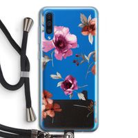 Geschilderde bloemen: Samsung Galaxy A50 Transparant Hoesje met koord Geschilderde bloemen: Samsung Galaxy A50 Transparant Hoesje met koord