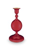 Pip Studio Kaarsenhouder Metalen Bol Donkerrood 24cm Pip Studio Kaarsenhouder Metalen Bol Donkerrood 24cm