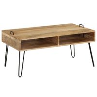 Salontafel 100x60x45 cm massief mangohout