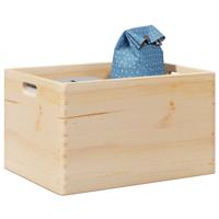 VidaXL Houten kist met handvatten 40x30x23 cm massief grenenhout