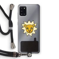 Kleine leeuw: Samsung Galaxy A31 Transparant Hoesje met koord