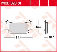 TRW Remblokken, en remschoenen voor de moto, MCB823SI Sinter offroad