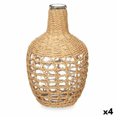 Decoratieve Karaf Bruin Kristal 17 x 31 x 17 cm (4 Stuks)