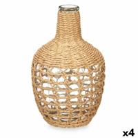 Decoratieve Karaf Bruin Kristal 17 x 31 x 17 cm (4 Stuks)