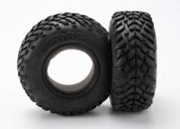Tires, ultra soft, s1 compound for off-road racing, sct dual profile 4.3x1.7- 2.2/3.0" (2)/ foam inserts (2) - thumbnail