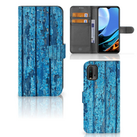 Xiaomi Redmi 9T | Poco M3 Book Style Case Wood Blue