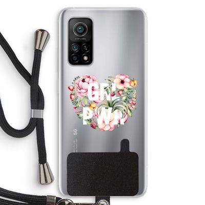 GRL PWR Flower: Xiaomi Mi 10T 5G Transparant Hoesje met koord