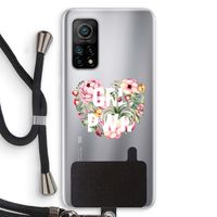 GRL PWR Flower: Xiaomi Mi 10T 5G Transparant Hoesje met koord