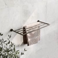 Hotbath Cobber handdoekrek 4 x 61,6 x 26 cm, geborsteld nikkel - thumbnail