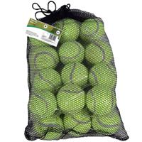 Tennisballen voordeelpakket - 24x stuks - geel - rubber/katoen