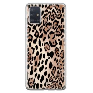 Samsung Galaxy A71 siliconen hoesje - Golden wildcat