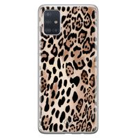 Samsung Galaxy A71 siliconen hoesje - Golden wildcat