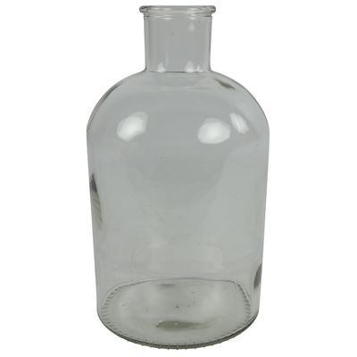 Countryfield Vaas - helder/transparant - glas - Apotheker fles vorm - D17 x H31 cm