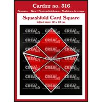 Crealies • cardzz squashfold card vierkant 12 cm