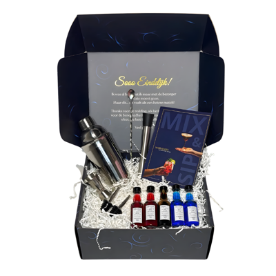 Mix & Sip Box - Cocktail date night pakket voor koppels | Creatieve datenight box