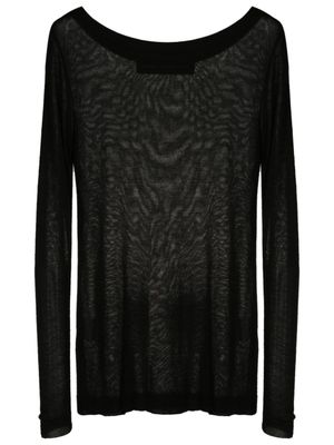 Gloria Coelho t-shirt à manches longues - Noir