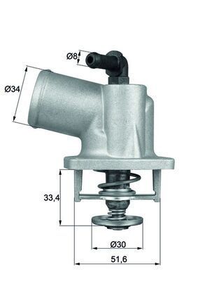 Thermostaat, koelvloeistof TI5592D