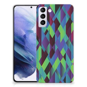 Samsung Galaxy S21 Plus TPU Hoesje Abstract Green Blue