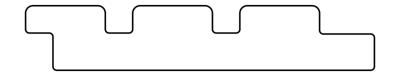 Thermoline vuren triple profiel 2,6x14,0x300 cm Tuindeco - Tuindeco
