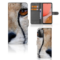 Samsung Galaxy A72 Telefoonhoesje met Pasjes Cheetah - thumbnail