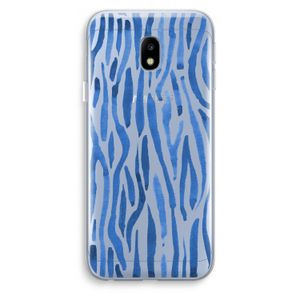 Blauwe nerven: Samsung Galaxy J3 (2017) Transparant Hoesje