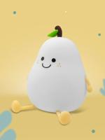 Oplaadbaar nachtlampje peer wit