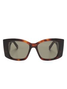 Stella McCartney Eyewear lunettes de soleil Falabella à effet écailles de tortue - Marron