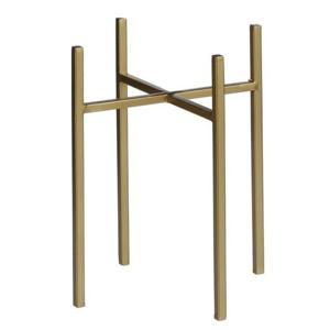 Plantenverhoger - goud - H25 x B16 cm - metaal - plantenstandaard - verhoger
