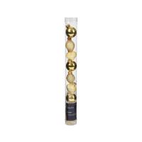 Kerstballen mini dia3cm glas goud 9dlg