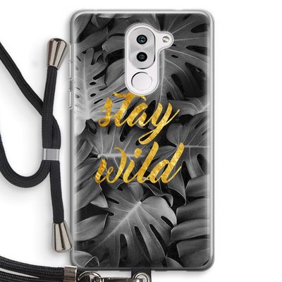 Stay wild: Honor 6X Transparant Hoesje met koord