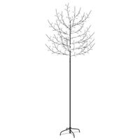 vidaXL Kerstboom 220 LED's warmwit licht kersenbloesem 220 cm