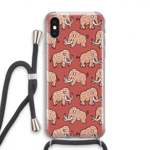 Mammoet: iPhone XS Transparant Hoesje met koord