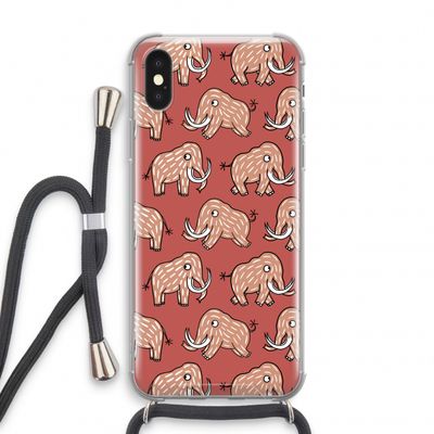 Mammoet: iPhone XS Transparant Hoesje met koord