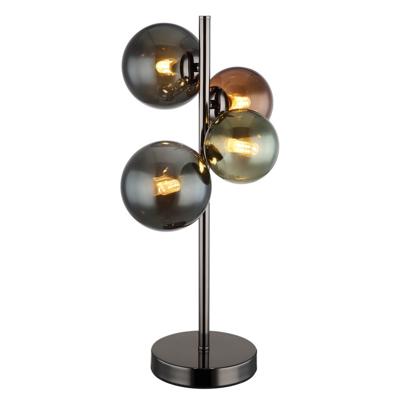 Globo Zwarte tafellampRiha gekleurd glas 4-lichts - 56142-4T