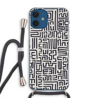 Moroccan Print: iPhone 12 Transparant Hoesje met koord