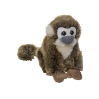 Nature Planet Pluche Squirrel aapje - knuffel aap - 18 cm - oerwoud knuffel thema
