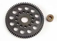 Spur gear (64-tooth) (32-pitch) w/bushing - thumbnail