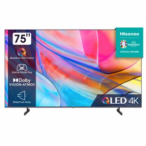 Hisense 75A79KQ tv 190,5 cm (75") 4K Ultra HD Smart TV Wifi Antraciet 250 cd/m²